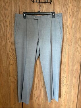 Peter Millar Grey Straight Leg Dress Pants